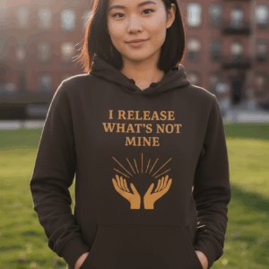 I Release What’s Not Mine – Healing Hoodie for Calm, Clarity & Comfort